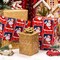 Vintage Christmas Santa Wrapping Paper Roll - 17 Inch X 33 Feet - Reversible Red Festive Season's Greetings Santa Holiday Christmas Gift Wrap Thick Paper for Christmas, Birthday, New Year
